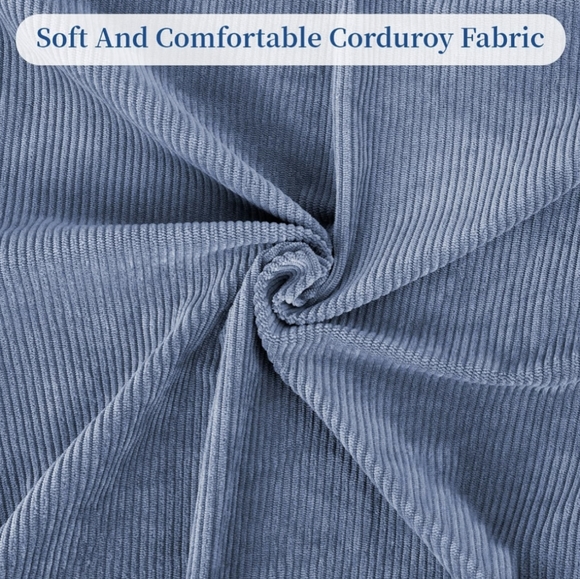 Corduroy Tote Bag, Large Capacity Zipper, New - Picture 7 of 9